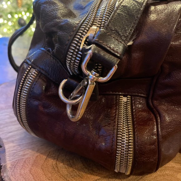 Prada Cocco Washed Leather Zipper Bauletto Bag BL0502 - Picture 9 of 11